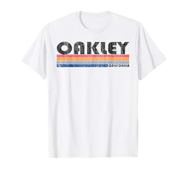 Amazon.com: Vintage 1980s Style Oakley CA T Shirt : Clothing